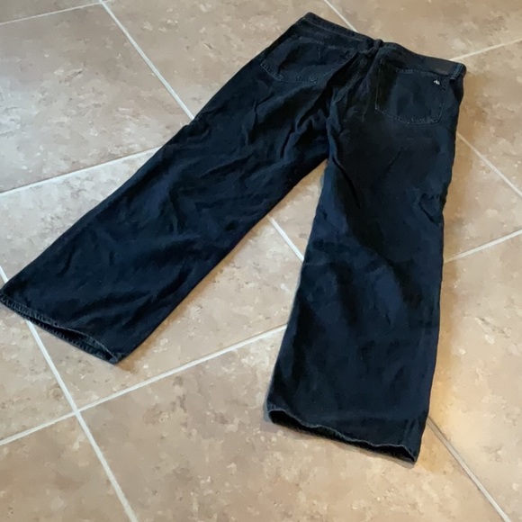 RAg & bone Logan mid rise wide leg, black, size 28 - Picture 4 of 6